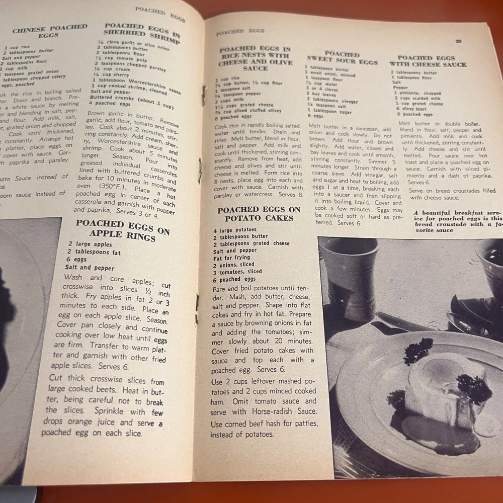Vintage 1940 300 Ways to Serve Eggs Cookbook Culinary Arts Institute Booklet‎